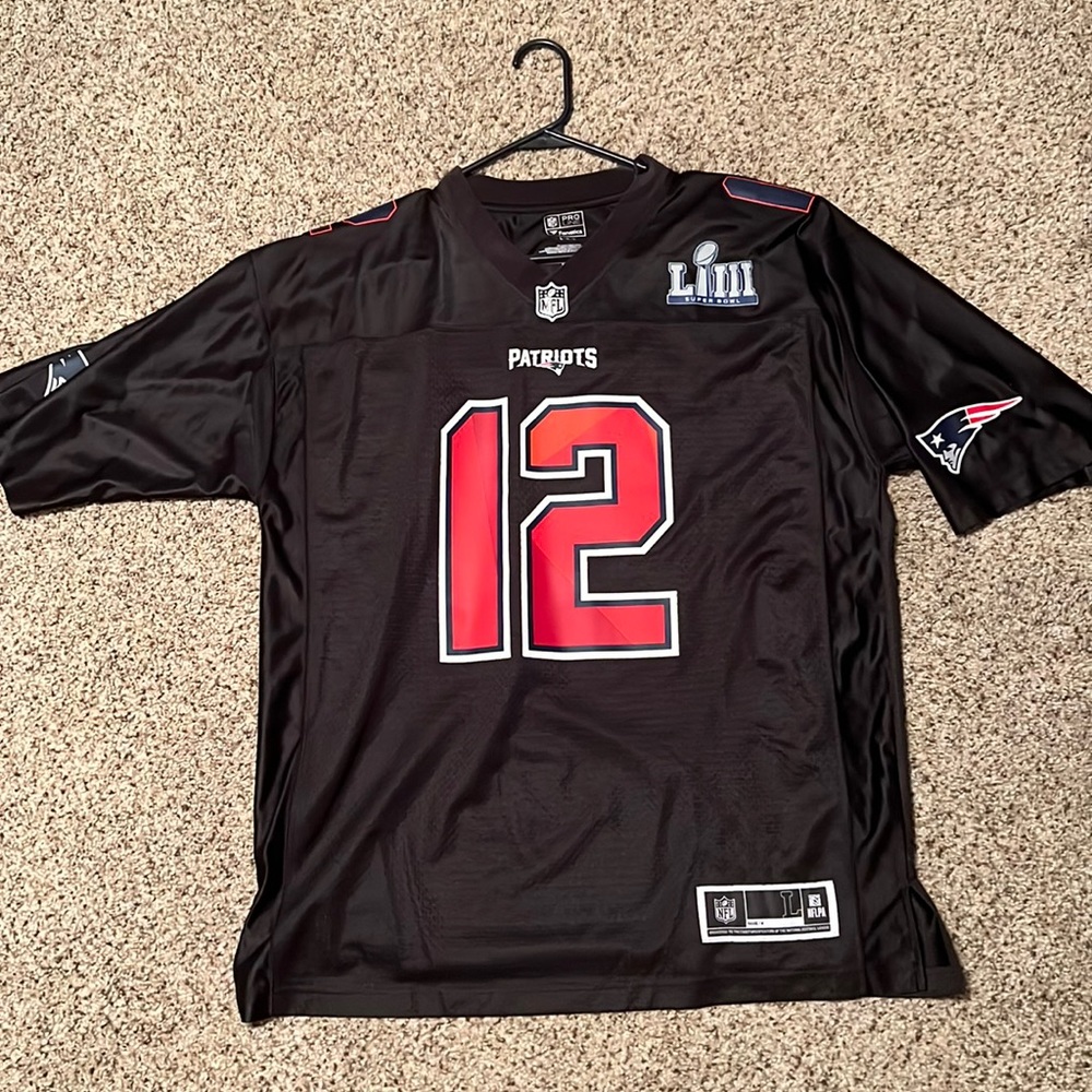 Tom Brady super bowl 53 fanatics jersey Large.
